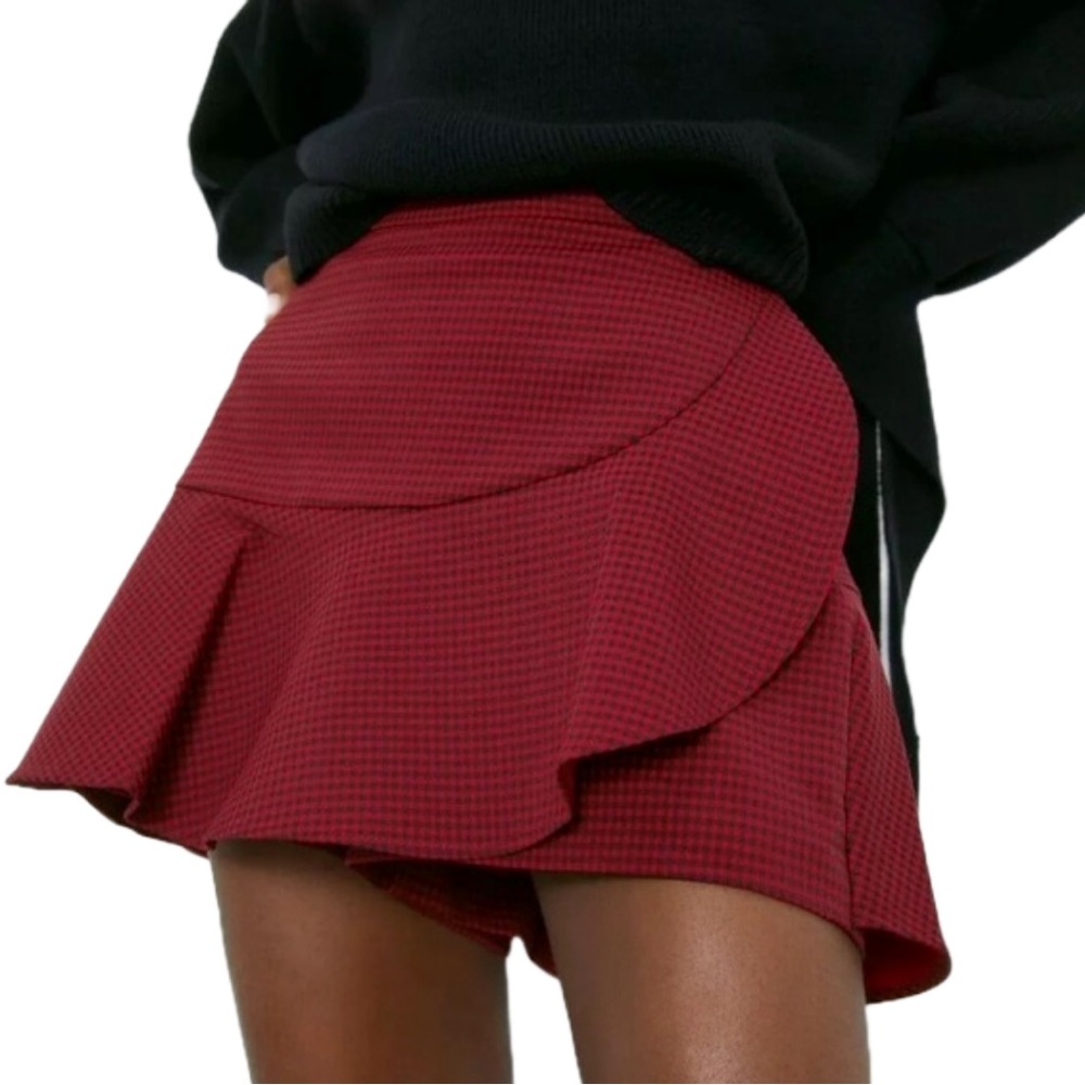 Zara Red Mini Skirt